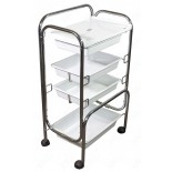 4 Level Plastic Trolley Cart