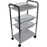 4 level plastic trolly cart