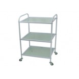GLASS CART WITH 3 SHELVES