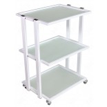 Glass Cart with 3 shelves