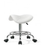 Hydraulic Saddle Stool No/Back (Black or White)