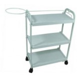  Three Level Shelves Plastic Trolley Spa Cart